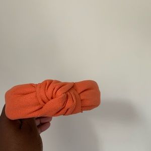 Lele Sadoughi Orange Woven Headband